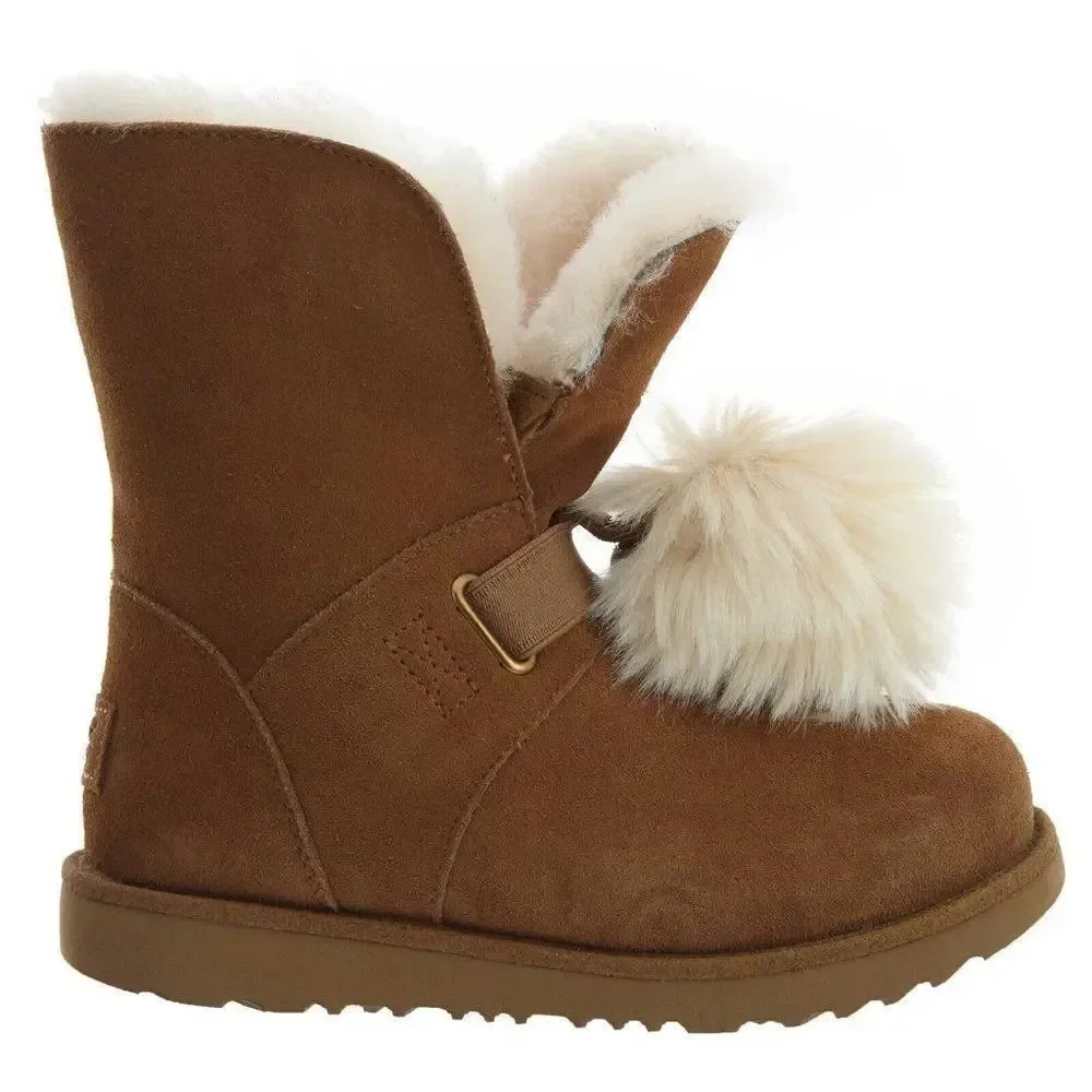 UGG Isley 1017359K Little Chestnut Shearling Sheepskin Waterproof Boots UGG305